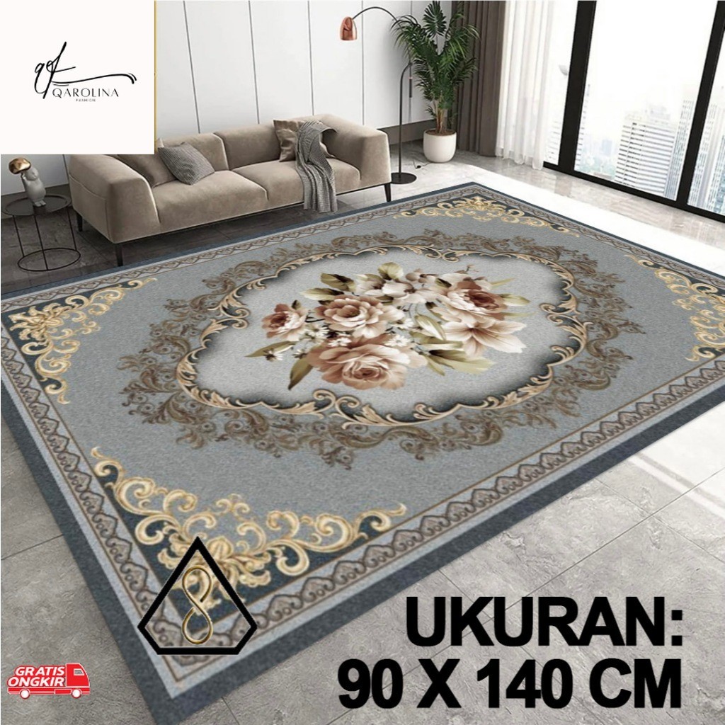 Karpet Murah / SUPERMAT - Karpet Lantai Eropa Polyester [Uk 90 x 140 Cm]