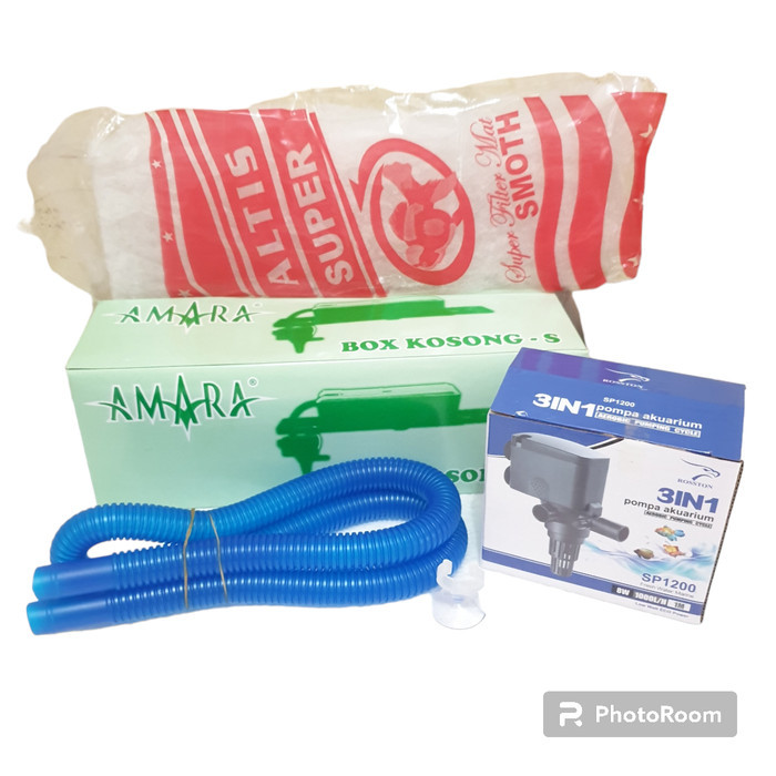 Paket fullset filter aquarium 40cm. murah aquascape