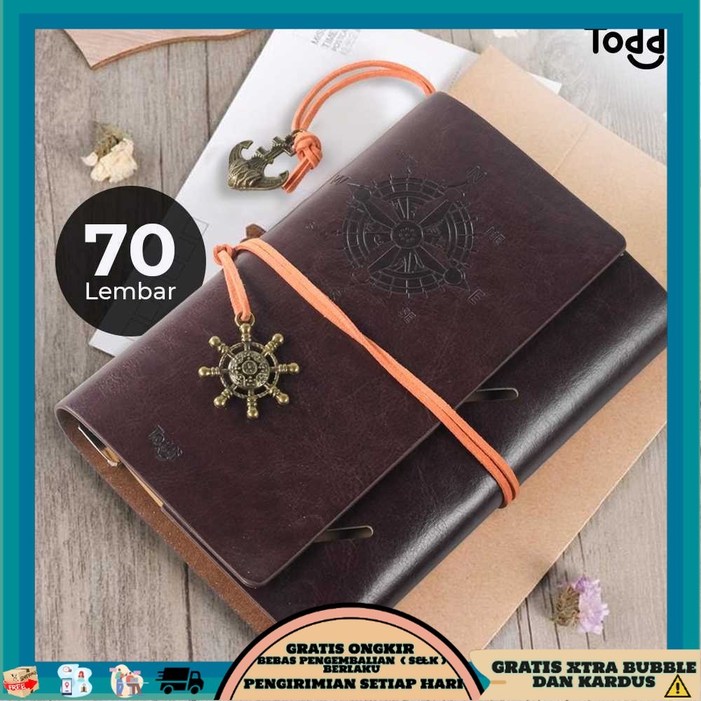 

Toddi Buku Jurnal Leather Notebook Diary 140 Halaman Blank - 8005