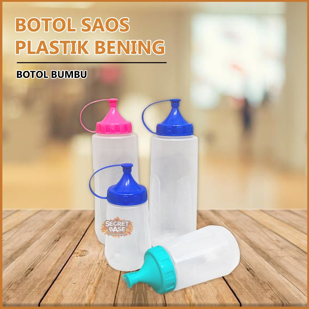 BOTOL KECAP - Botol Saos Plastik / Botol Saus Estetik / Tempat Sambal