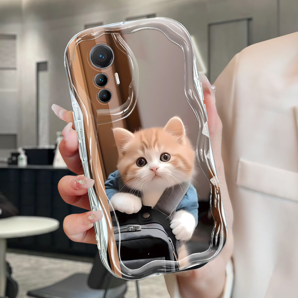 Xiaomi 12 Lite 5G Case Softcase Case lucu Cassing Casing Hp Kesing Soft Kitty 6247