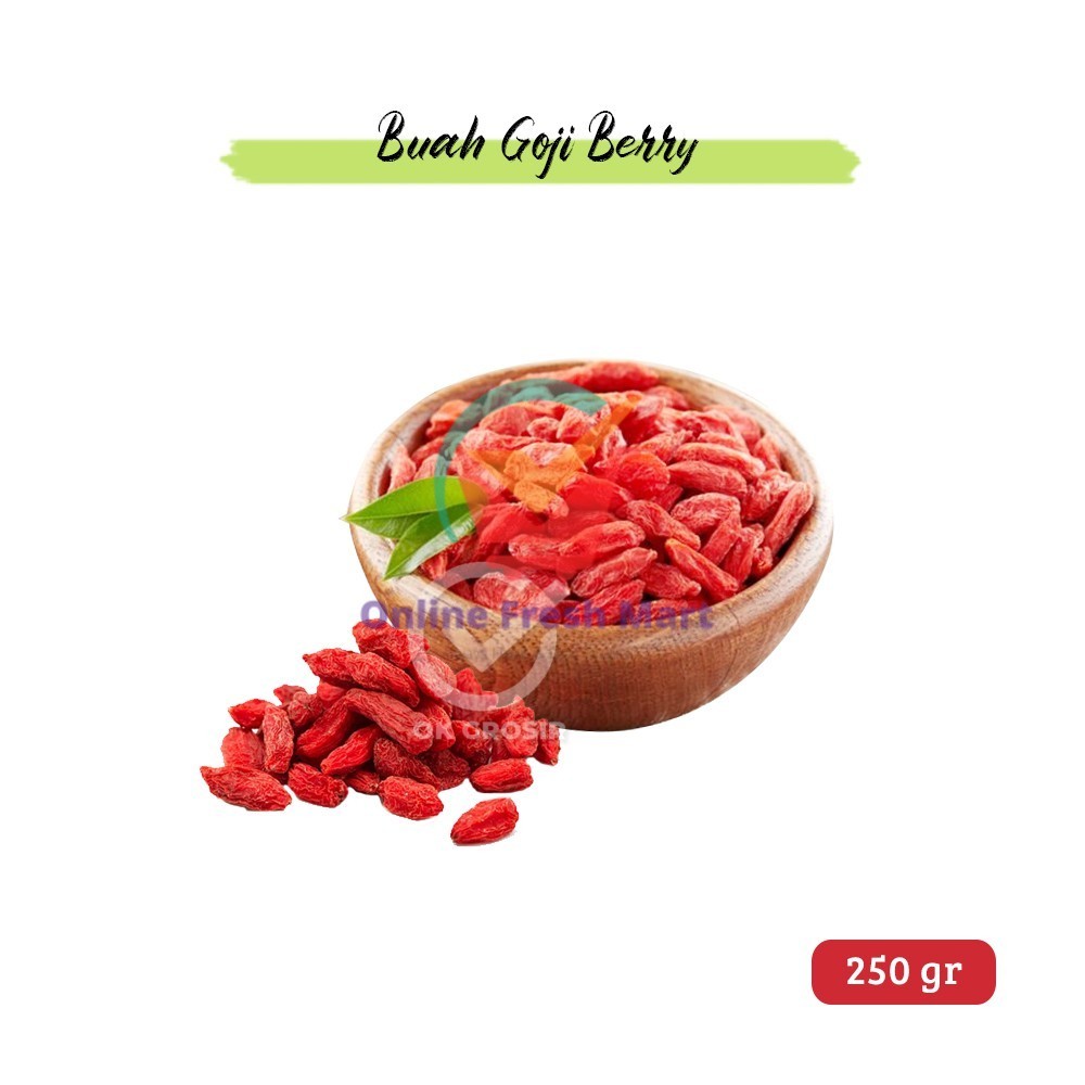 

Goji Berry / buah Gojiberi / Kici / Kechi / Kichi (250 gr) - Online Fresh Mart Denpasar