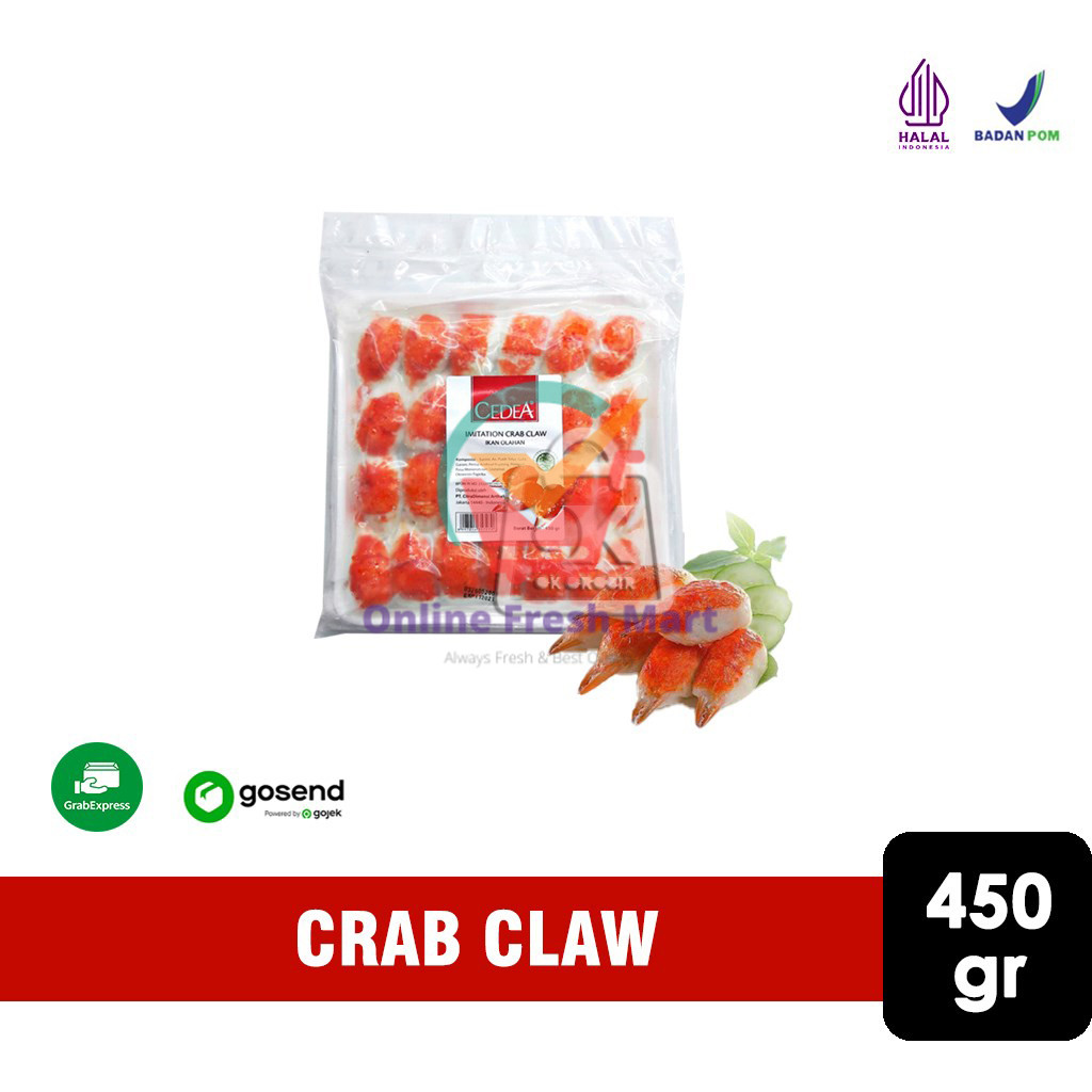 

Crab Claw Cedea / Capit Kepiting 450 gr (KHUSUS INSTANT) - Online Fresh Mart Denpasar