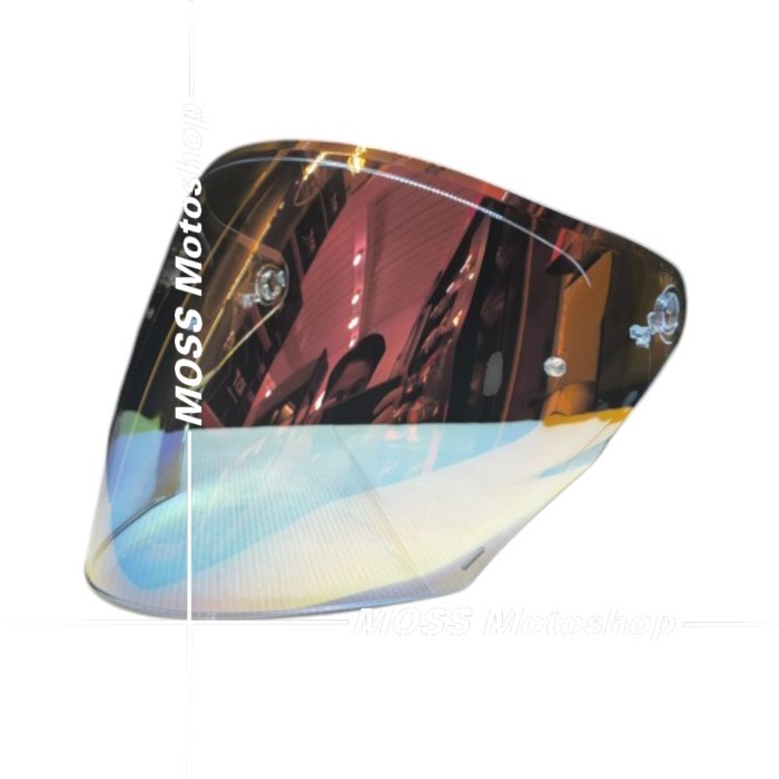 KACA HELM VISOR HELM KYT TTR JET IRIDIUM CLEAR RED | ORIGINAL KYT