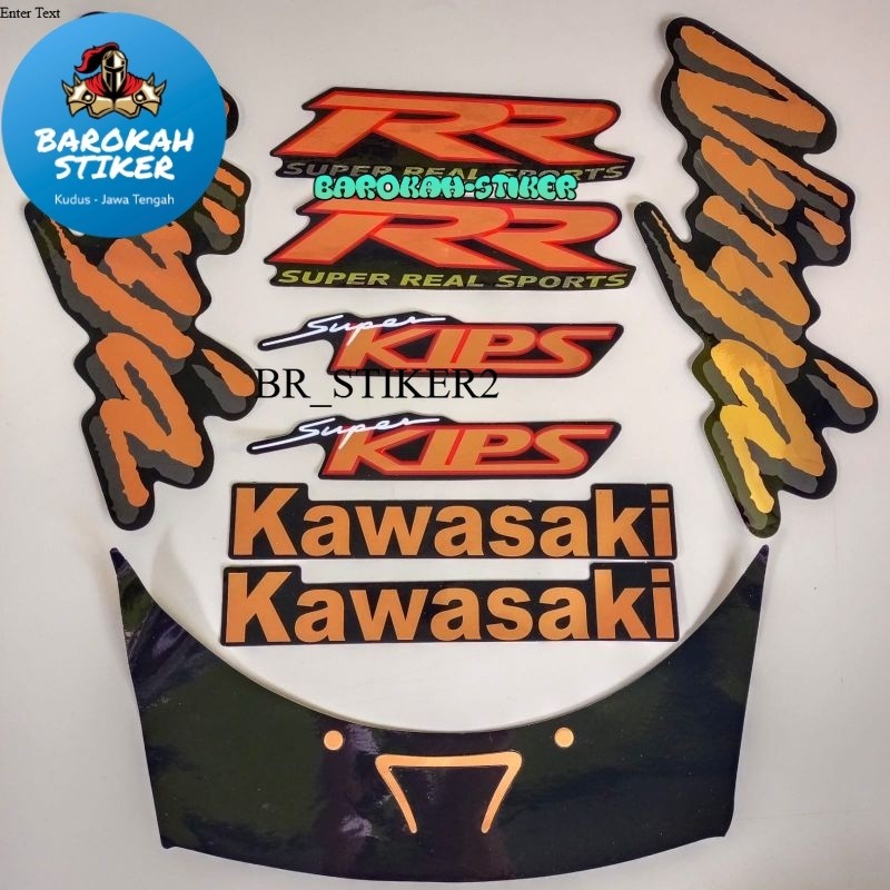 Striping stiker polet kawasaki ninja rr old 2007 2008 body hitam stiker motor list body standar berk