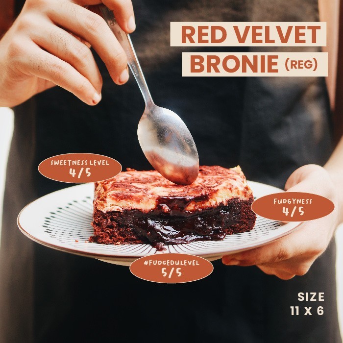 

✨TERLARIS -Fudgybro Red Velvet Brownies Regular Size