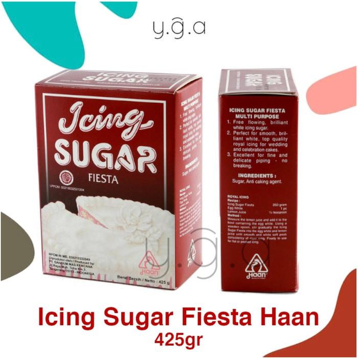 

✨TERLARIS -Icing Sugar Fiesta / Tepung Gula Haan 425gr