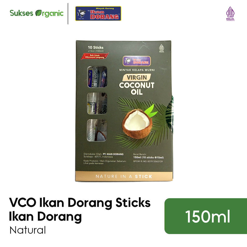 

VCO Virgin Coconut Oil Ikan DORANG 10 STICKS 150mL