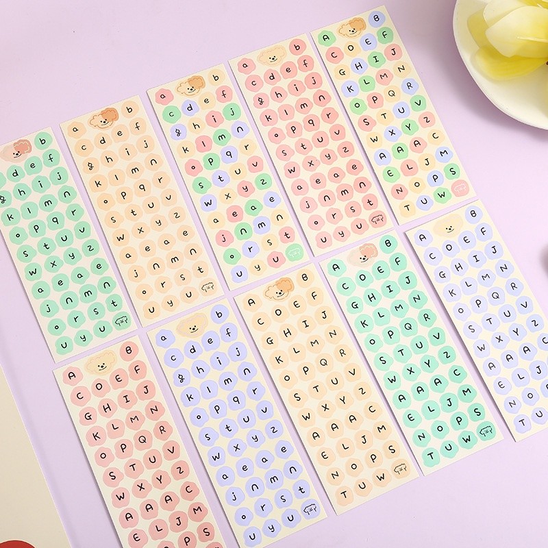 

STIKER HURUF 1PCS CUTE ALPHABET STICKER SET DECO DIY PLANNER JURNAL STIKER ALFABET ABJAD - OS0250