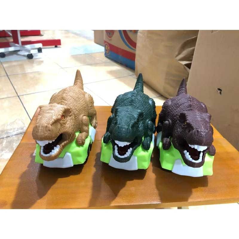 MAINAN ANAK TIREX T-REX MOBIL BISA BUNYI JALAN DINOSAURUS TREX T REX RODA MOBIL KENDARAAN MAINAN