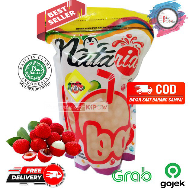

✨TERLARIS -Popping Boba Lychee Leci 500gr | Supplier Powder Minuman Bubble Drink