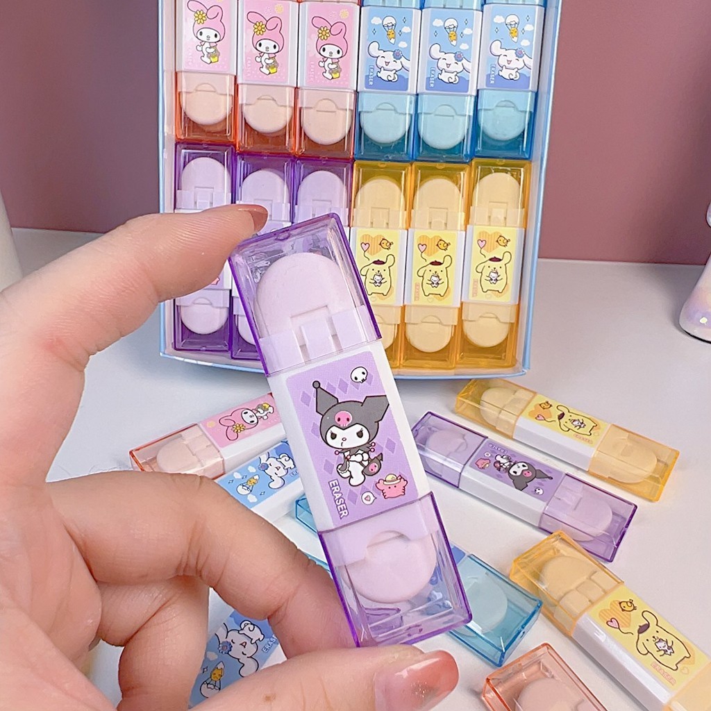 

Penghapus Karakter Sanrio Kuromi Melody Cinnamonroll Panjang 2B 2arah - OS0470