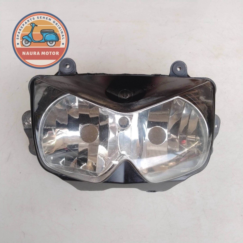 LAMPU REFLEKTOR NINJA 250 KARBU ORIGINAL COPOTAN LAMPU DEPAN NINJA 250 R KARBU