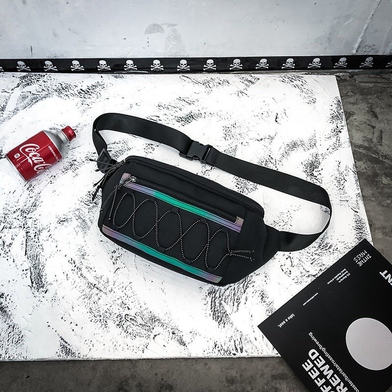 Tas Selempang Bahu Dada Pria dan Wanita Import Glow In the Dark Anti Air Bisa Nyala di Kegelapan Ter