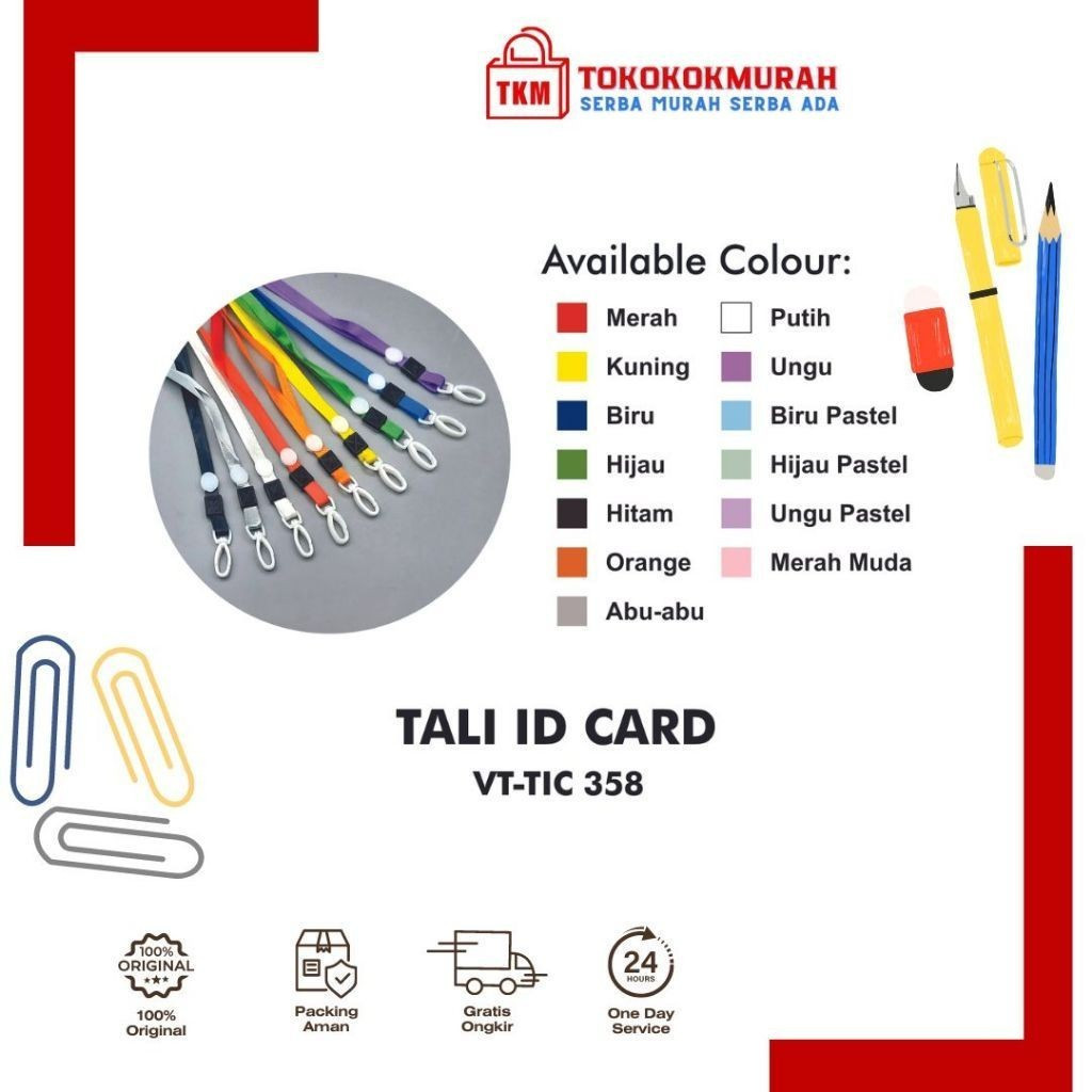 

V-TEC TALI GANTUNGAN ID CARD 358 PER PCS