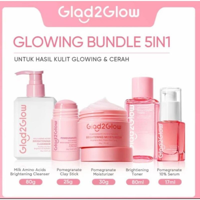 PAKET GLOWING SET GLAD2GLOW || 100% ORI