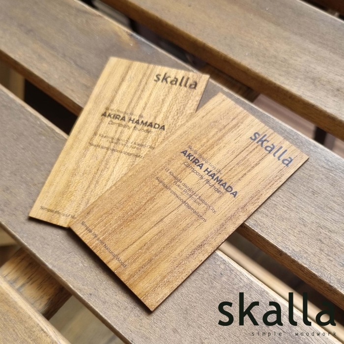

Wooden Business card kartu nama kayu id name card custom Tieto