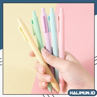 

HL272 Pena Cetekan Macaroon Pulpen Warna Pastel Tinta Hitam Alat Tulis Sekolah Kantor Pen Warna Warni Bolpoint Polos Murah Import