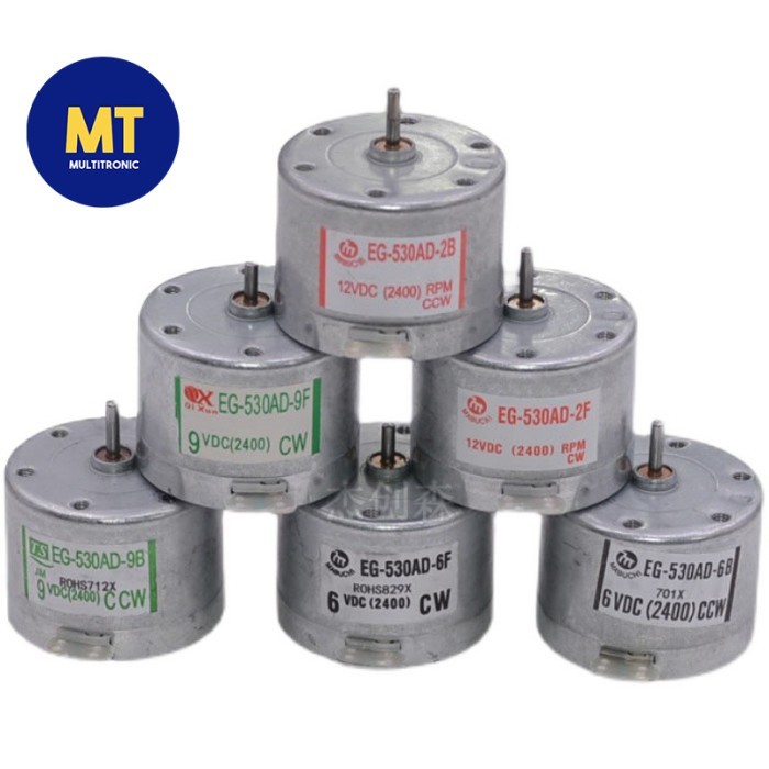 Dinamo Motor EG-530AD radio recorder motor 6V9V12V/CW/CCW (530LX) - 530AD-2B