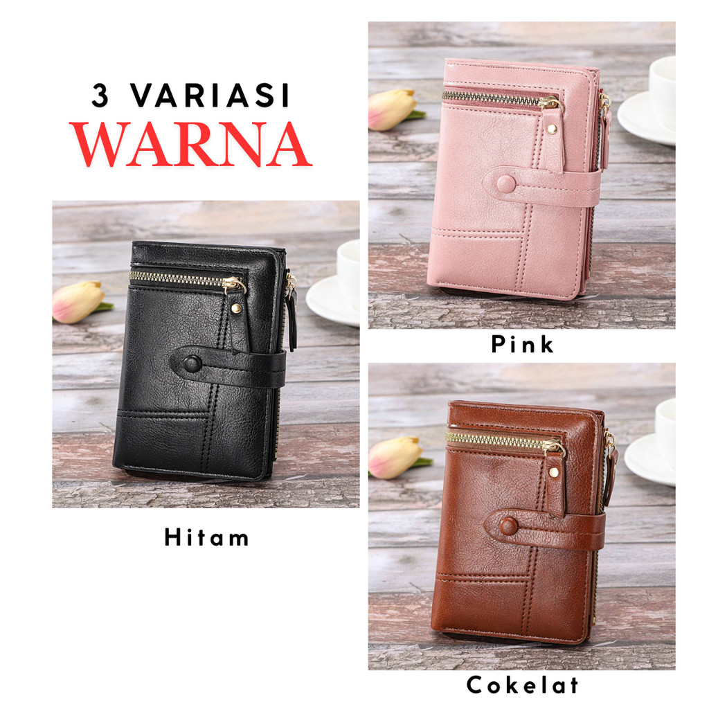Murah Dompet Lipat Wanita Kulit Korea Kekinian Kecil Remaja Cewek Simple Premium Lucu Murah Branded