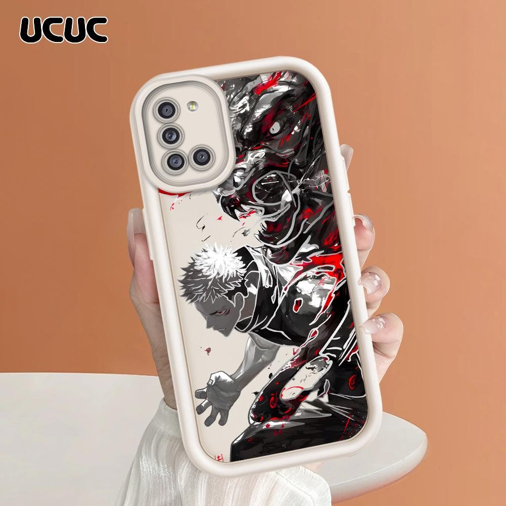 UCUC Compitable With Samsung A31 Untuk Case Casing Hp Softcase Kesing Camera Shockproof Protection R