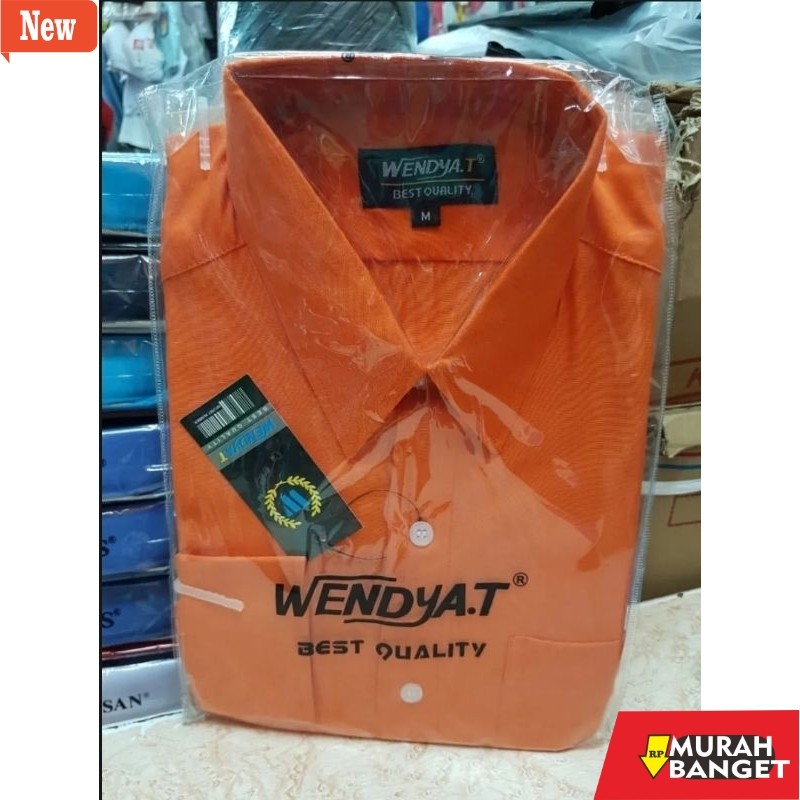 kemeja formal pria KEMEJA PRIA WENDYAT ORENS/ORANGE/KEMEJA POLOS LENGAN PANJANG/KEMEJA FORMAL