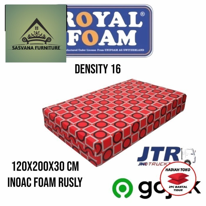 TERLARIS kasur busa royal foam 120x200x30 cm garansi 5 tahun