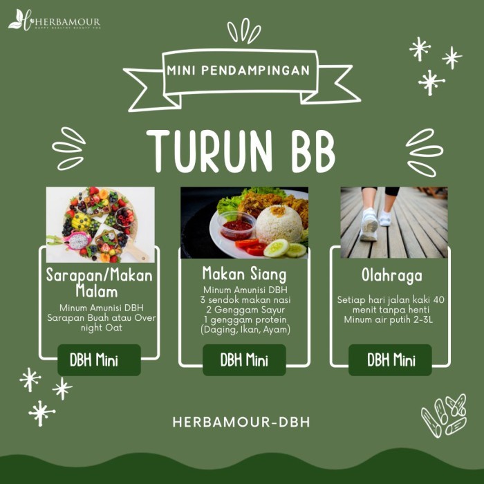 

PAKET DBH By Herbalov - Diet Bahagia Herbalov/ Makanan Minuman Diet