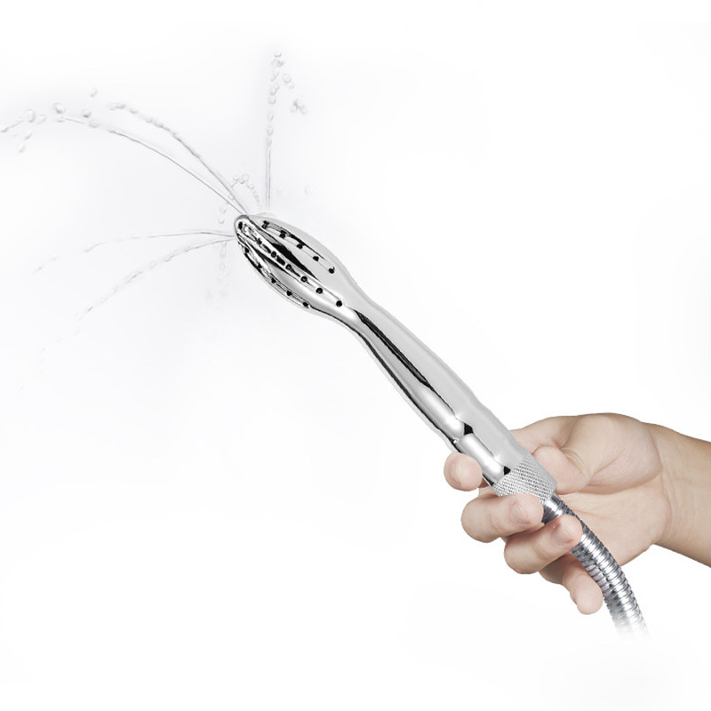 Shower Bidet Faucet Rushed Anal Douche Portable Shower Cleaning Enemator Enema Metal Anal Cleaner Ba