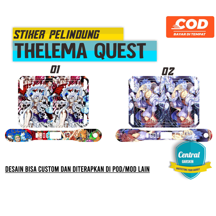 

PROMO STIKER THELE MA QUEST SKIN PELINDUNG LUFFY