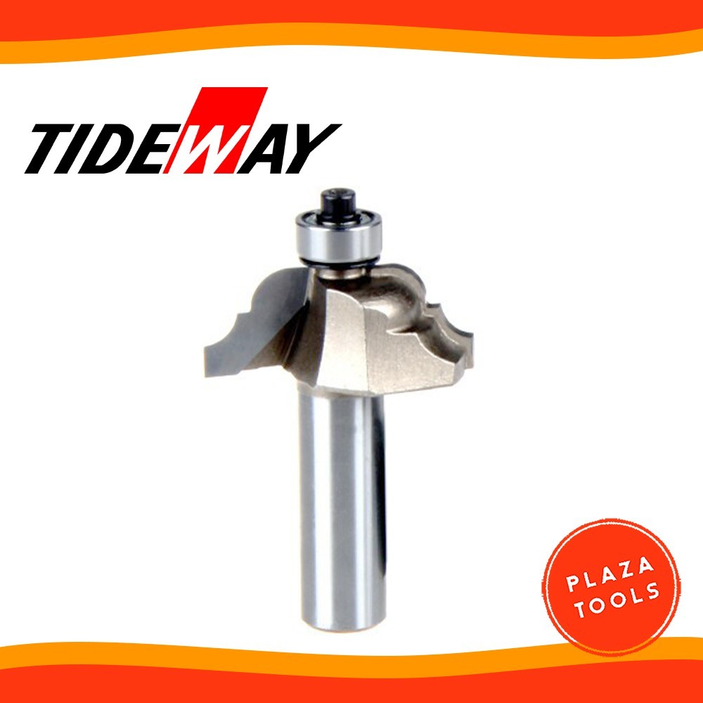 Mata Double Roman Ogee bit TIDEWAY 1/4" Shank 16mm Profil Kayu