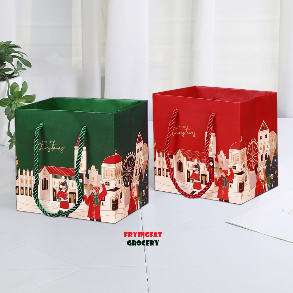 

Giftbag Christmas Tas Kue Souvenir Natal 14cm x 14cm