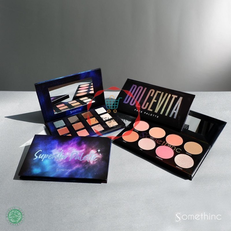 SOMETHINC DOLCEVITA Face Palette + SOMETHINC SUPERSTAR Eyeshadow Palette - Fasyanita Denpasar