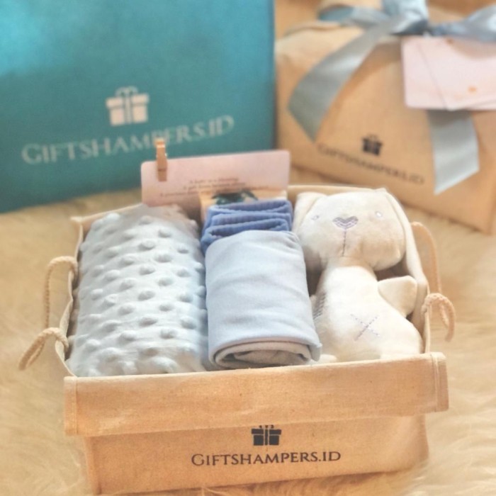 

Giftshampers Baby Hampers | Newborn Gift | Kado Lahiran | Hampers Bayi - Set blue