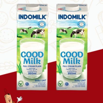 

KOE - INDOMILK UHT FULL CREAM KTK 950 ML - AMR