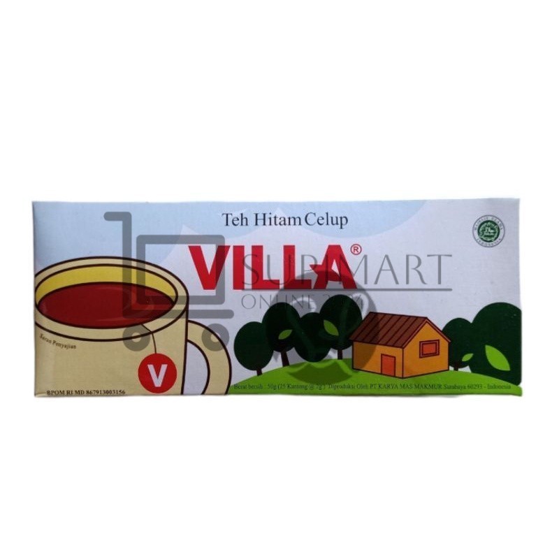 

Teh Villa Celup 25' Kantong Celup / Teh Hitam Celup Villa Isi 25 Per Pack