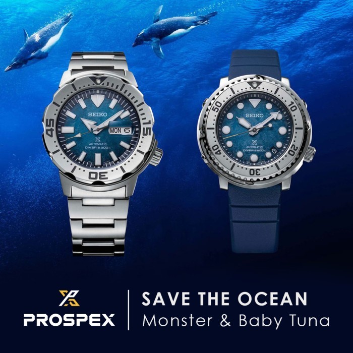 Seiko Prospex Diver SRPH75 SRPH77 "Save The Ocean" Monster & Baby Tuna - SRPH75K1