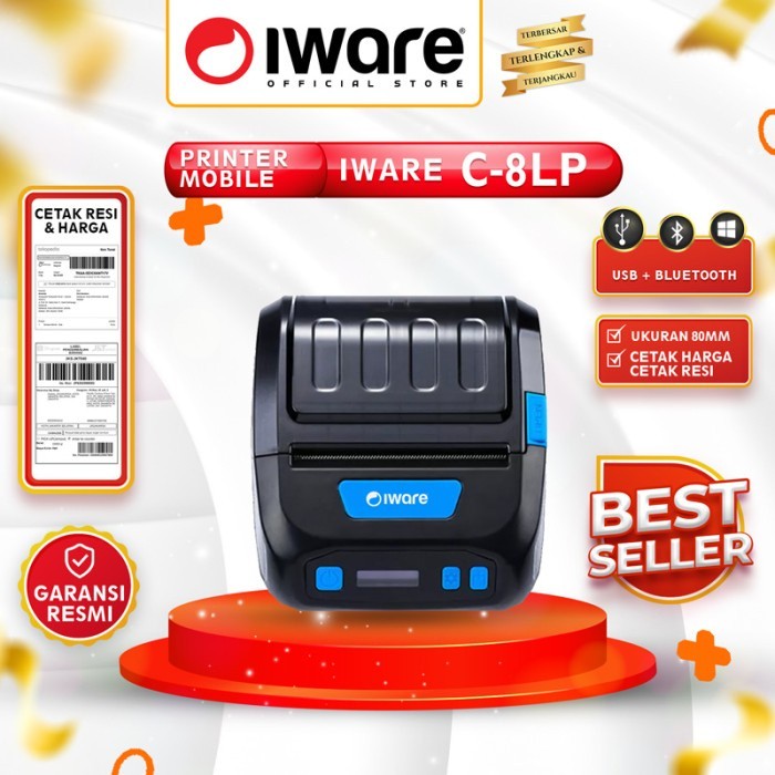 Printer Thermal IWARE IW-C8LP IW C8LP 80mm USB BLUETOOTH