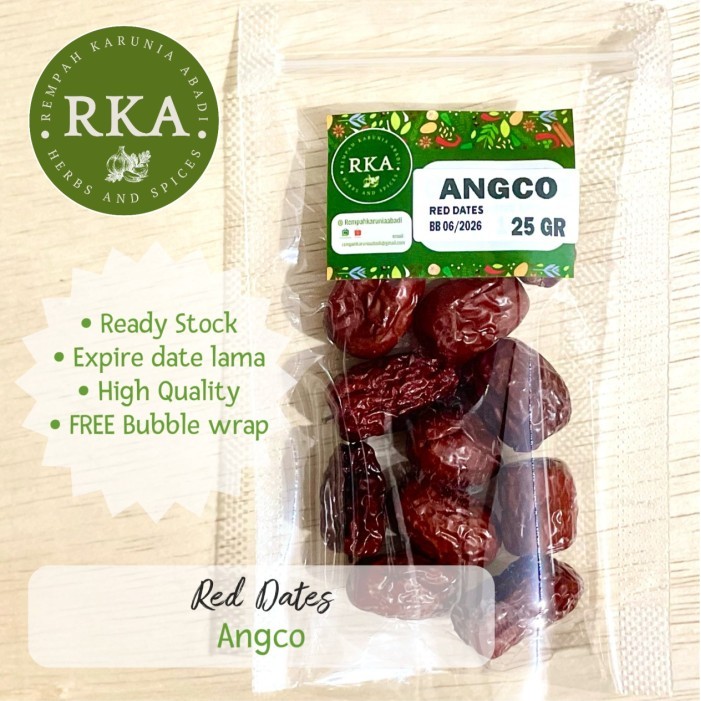 

Red Dates 25 gr / Angco 25gr / Red Dates 25 gr / Red Dates 25gr