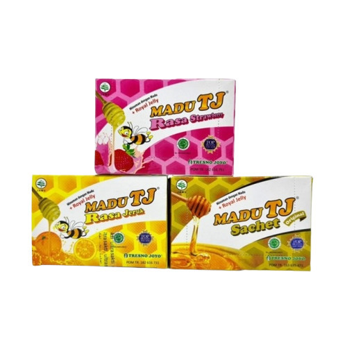 

b Madu TJ Box 12 Sachet*20gr - Strawberry - Original - Jeruk