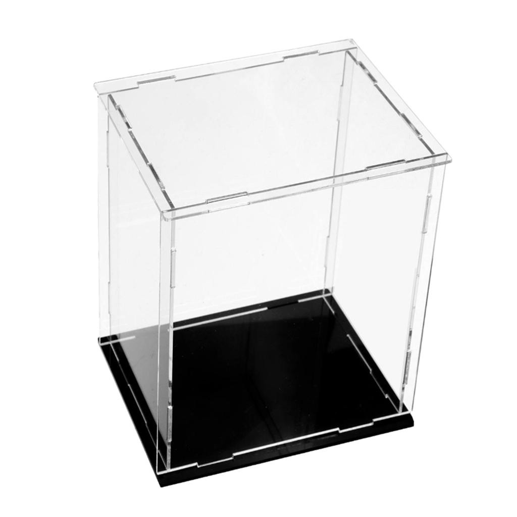 

Clear Acrylic Display Case Protection Showcase Transparent Assemble Storage Showcase Countertop Cube for Souvenirs