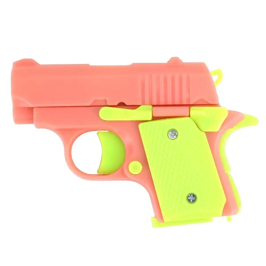 3D Printed Mini M1911 Model Toy Gun Decompression Gravity Carrot Gun Adult Fidget Toys Kid Stress Re