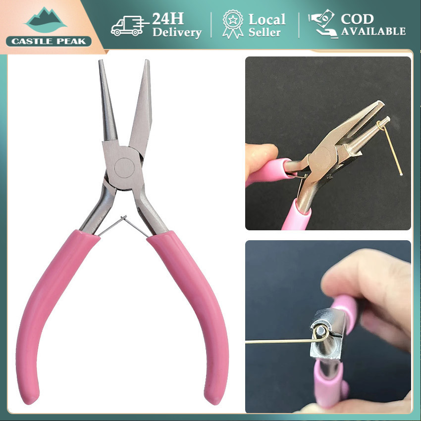 Pink Tang Loop Tang Umpan Handmade Tang Pembulat Kawat