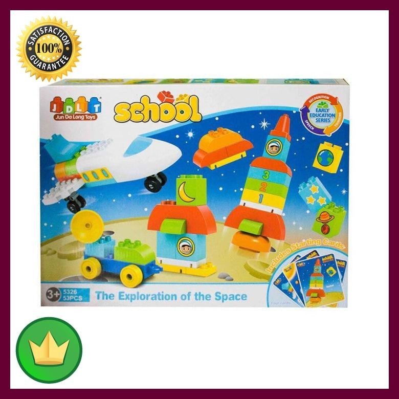 Mainan Edukasi Puzzle Anak JDLT original Magic Space emoticon Series Blocks