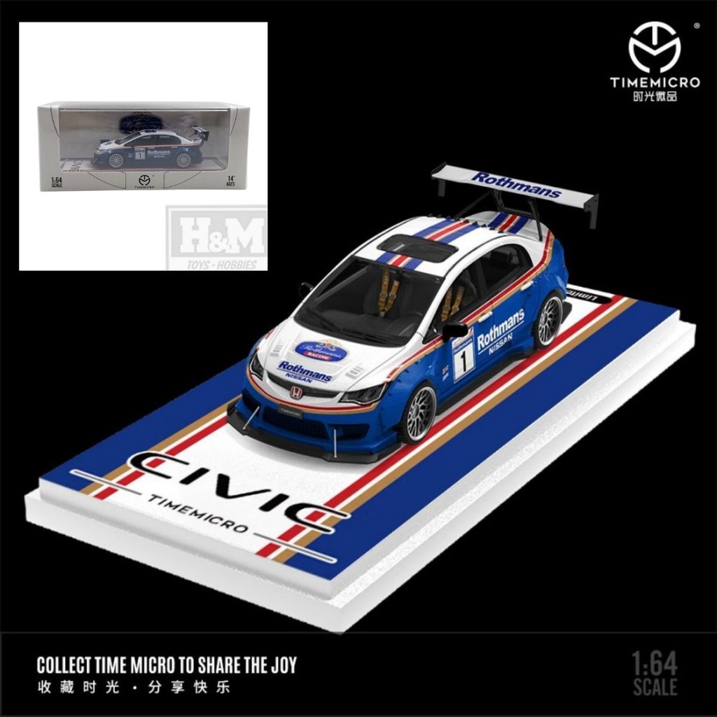 Time Micro Honda Civic Blast Change - Rothmans No. 1