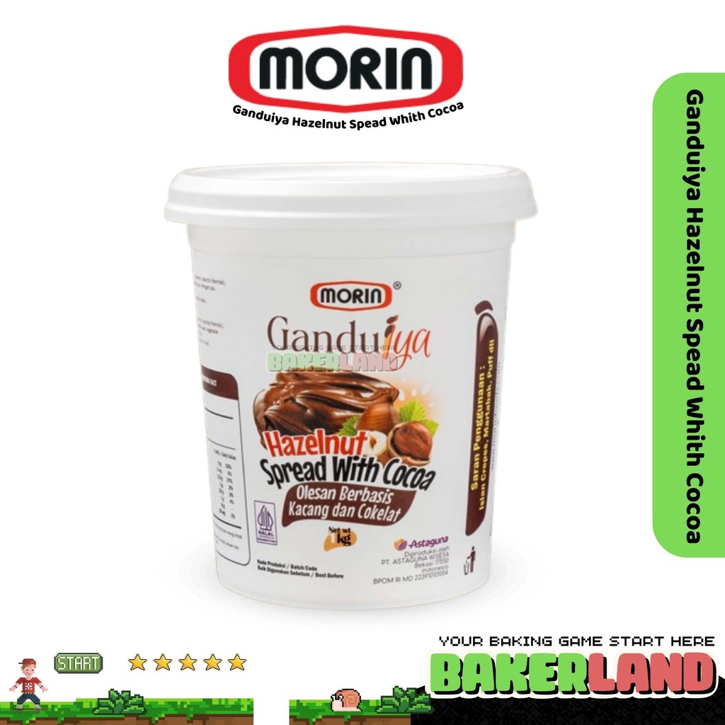 

Morin Ganduiya Selai Coklat Hazelnut 1 Kg / Saus Cokelat Hazelnut / Morin Saus Cokelat Hazelnut