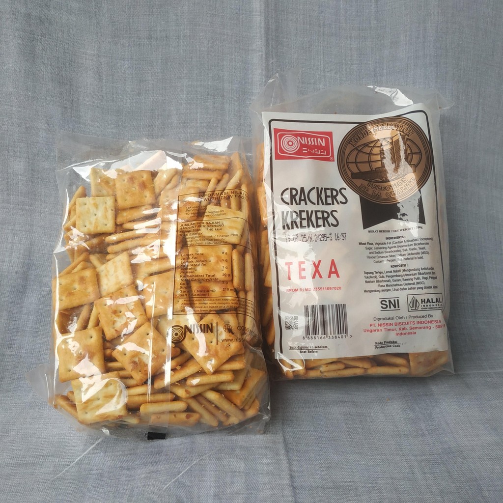 

MURAH - Nissin Biskuit Crakers TEXA Kemasan 300g - Food, Cookies Snack Cemilan