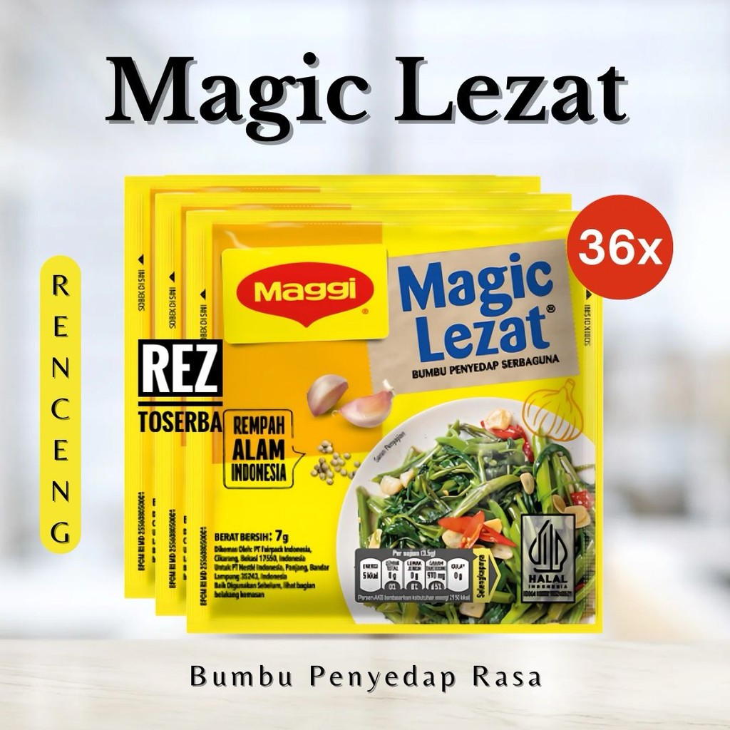 

Magic Lezat isi 36 PCS / Bumbu Penyedap