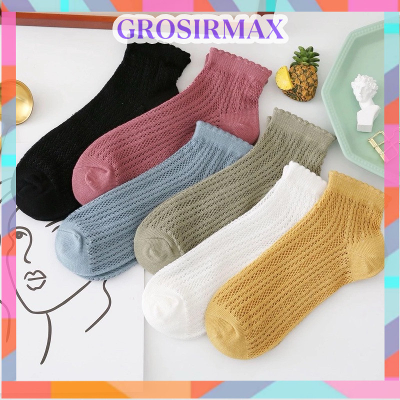 COD Makassar Kaos Kaki Polos / Kaos Kaki Pendek Fashion Wanita / Kaos Kaki Pendek Semata kaki / Kaos