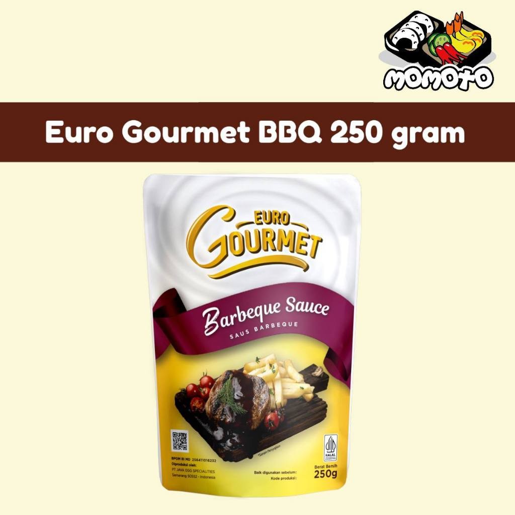 Euro Gourmet Barbeque Sauce BBQ 250 gram Halal Saus Bakaran Saos Sosis Bakar Steak